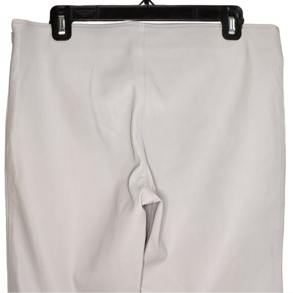 Barbara Lohmann Lamb Leather Pants Gray Side Zipper Women's Italian Size 40/US10 - Picture 4 of 11